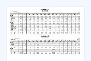 月次収支報告書作成